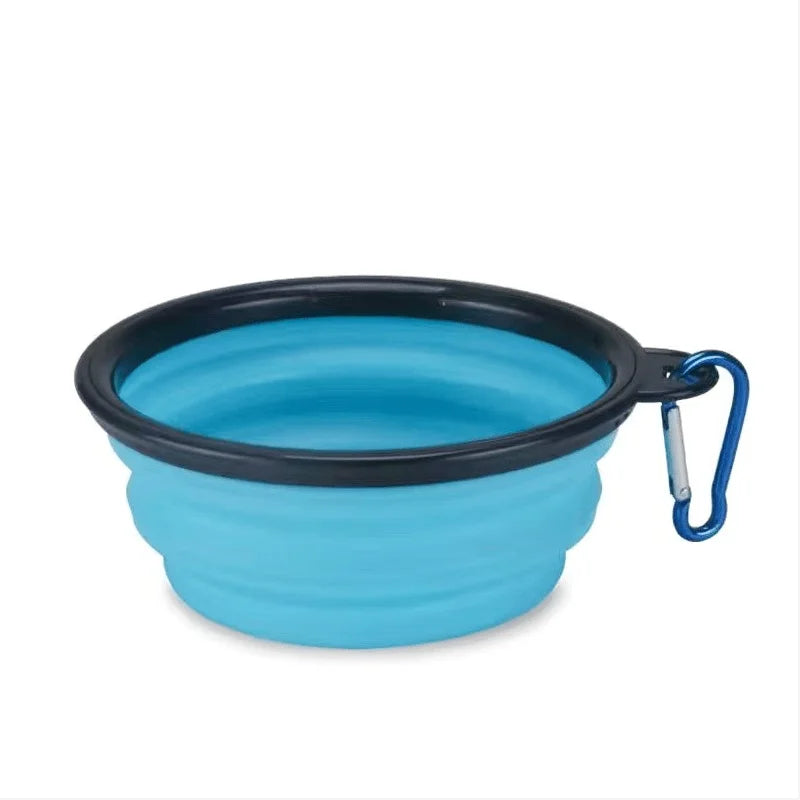 Collapsible travel pet bowl for dogs and cats