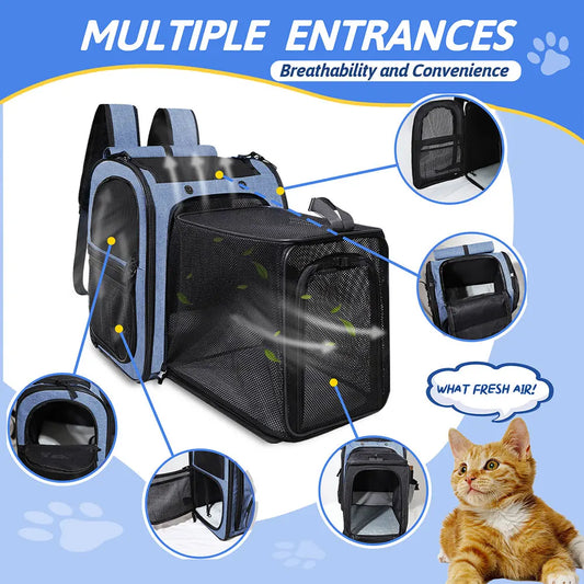 Paws on the Go™ Deluxe Expandable Pet Travel Backpack