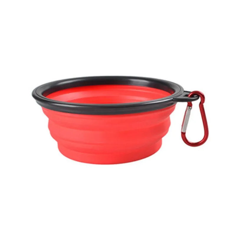 Collapsible travel pet bowl for dogs and cats