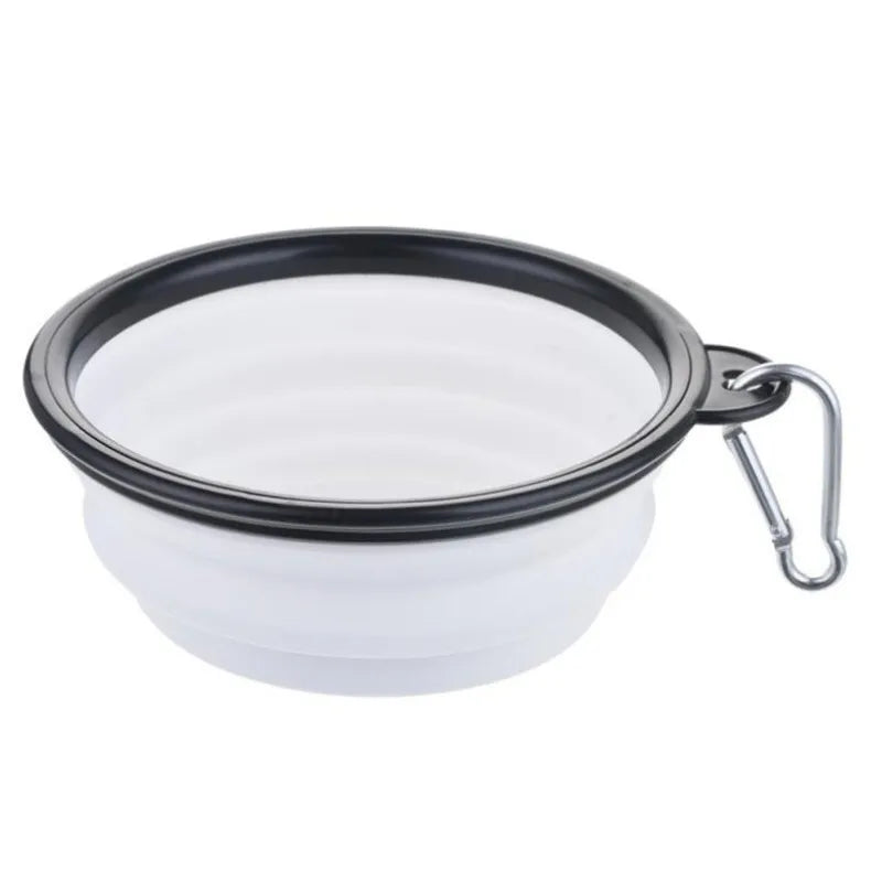 Collapsible travel pet bowl for dogs and cats