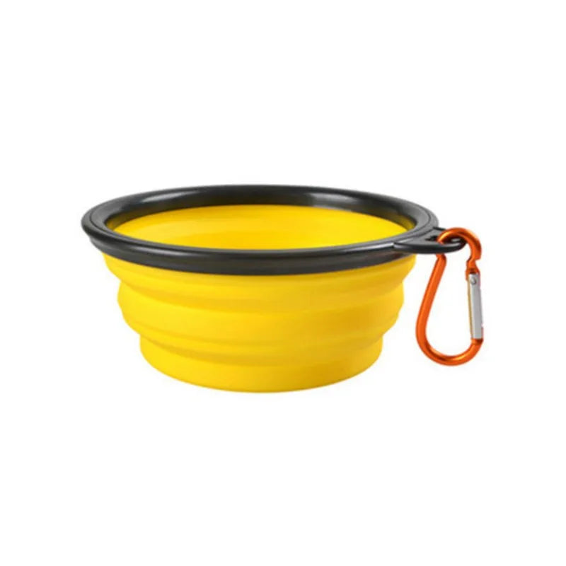 Collapsible travel pet bowl for dogs and cats