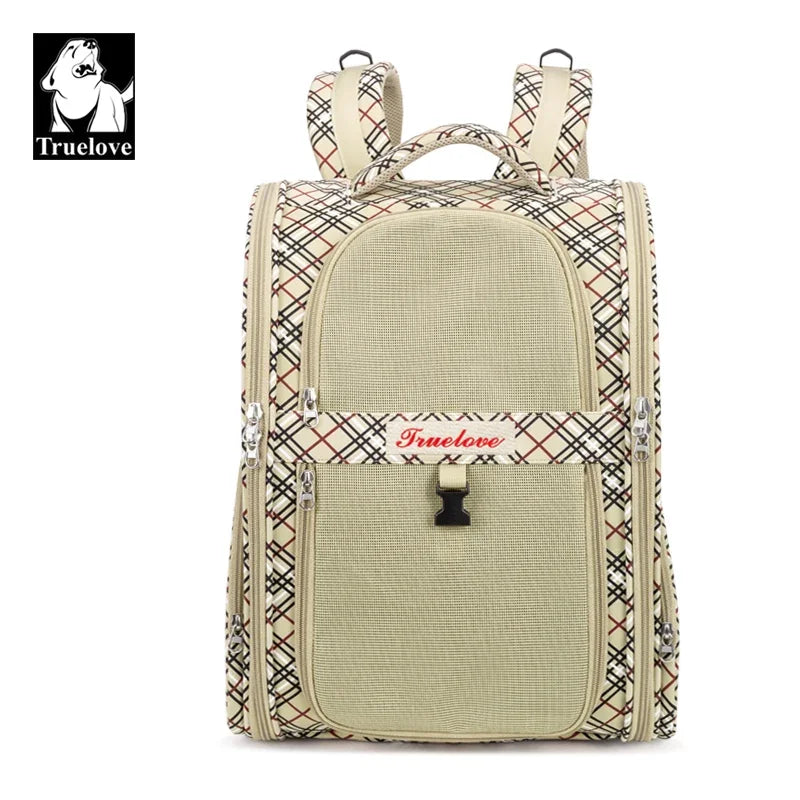Truelove Pet Backpack Nylon Small Cat and Dog Teddy Outdoor Activity Bag Portable Breathable Than Bear Travel Small Pet TLX5971