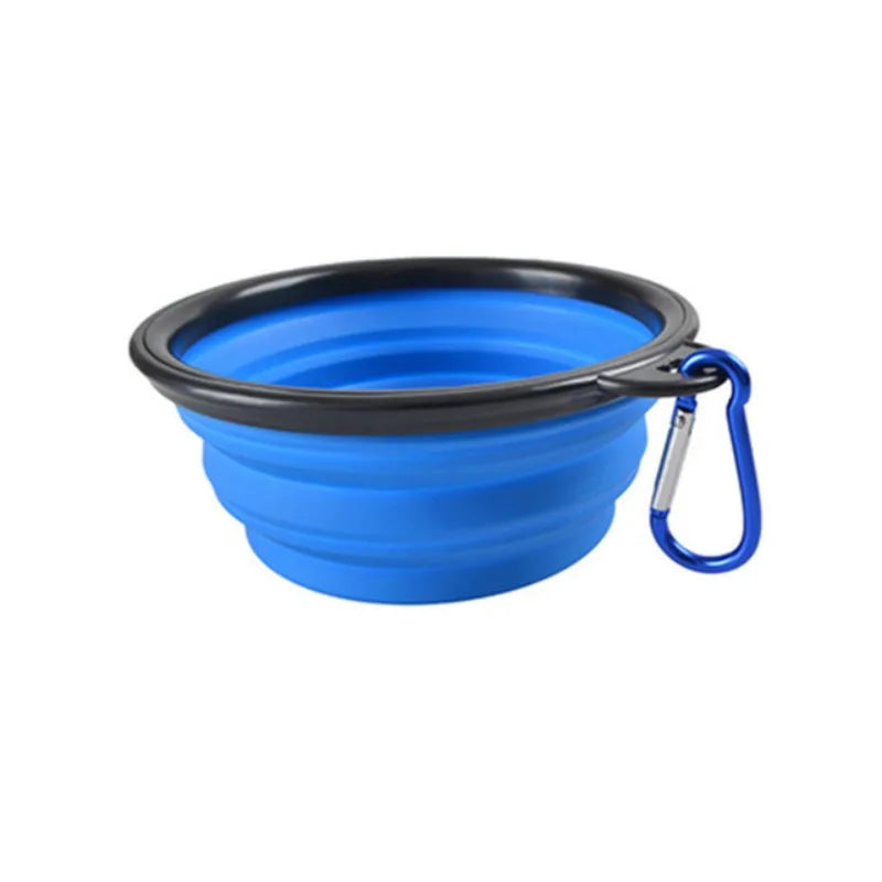 Collapsible travel pet bowl for dogs and cats