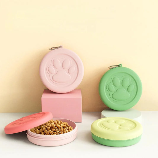 2-in-1 portable travel pet bowl for dogs and cats !