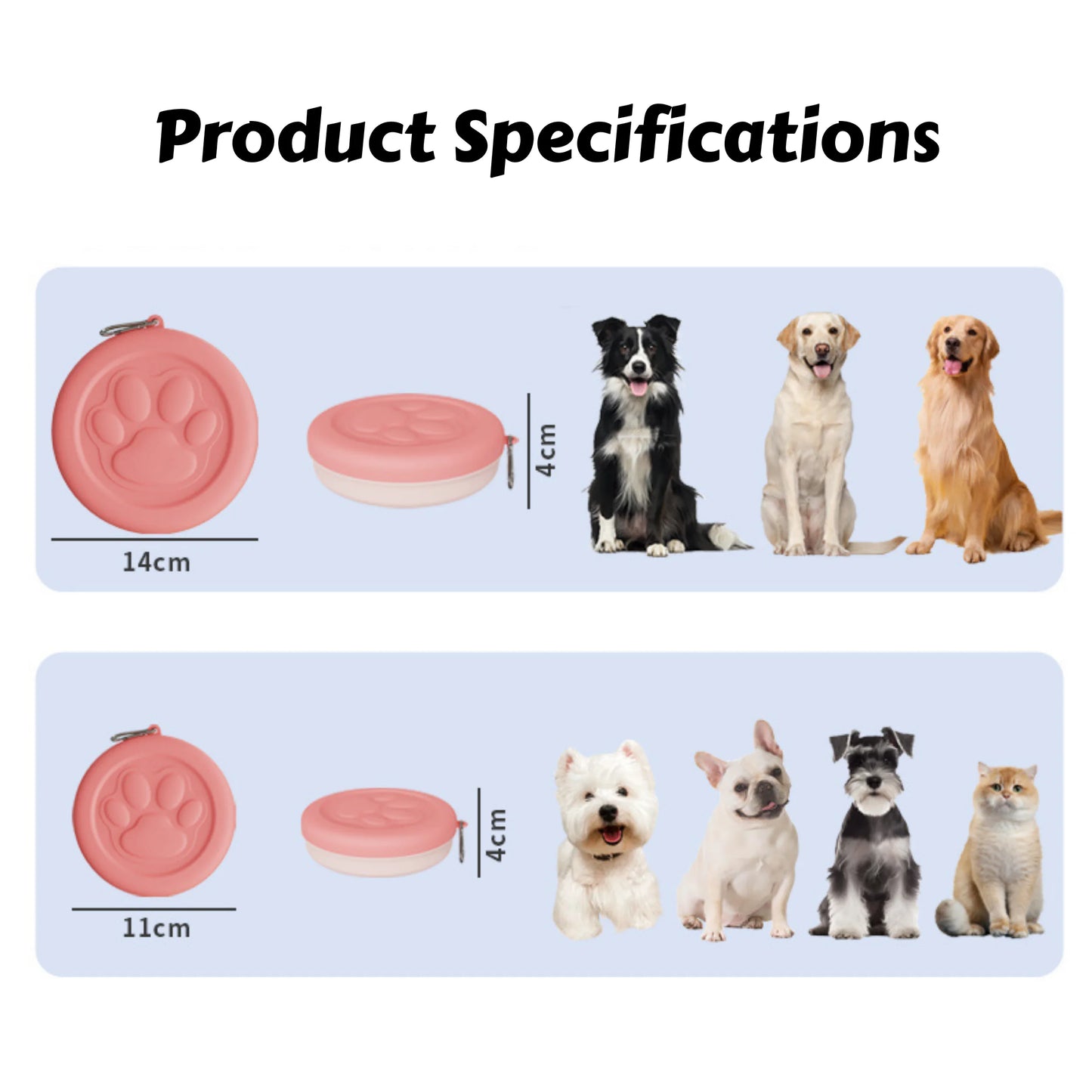 2-in-1 portable travel pet bowl for dogs and cats !