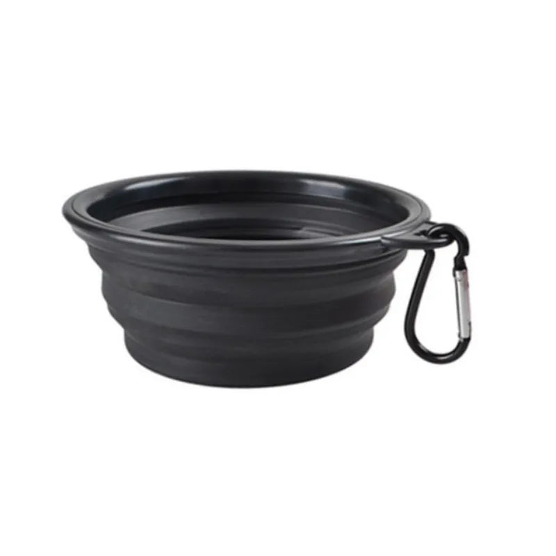 Collapsible travel pet bowl for dogs and cats